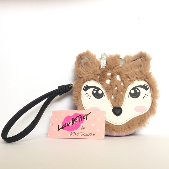 Betsey Johnson Handbags - NWT Betsey Johnson Holiday Fawn Coin Wallet Purse